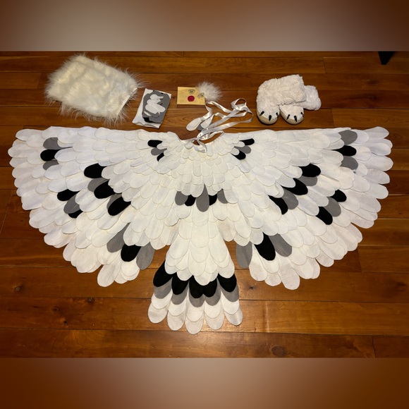 Handmade Snowy Owl / magical wizard school costume - Picture 2 of 8